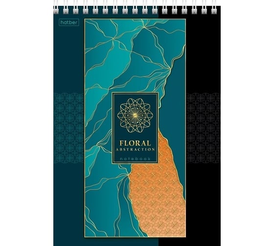 Изображение товара Блокнот Hatber Абстракция 80 л, А5, клетка, матовая ламинация 3D фольга, 56 шт в упаковке 066432