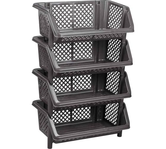 Изображение товара Этажерка для хранения ЗПИ «Альтернатива» Эконом 4-х секционная М7311