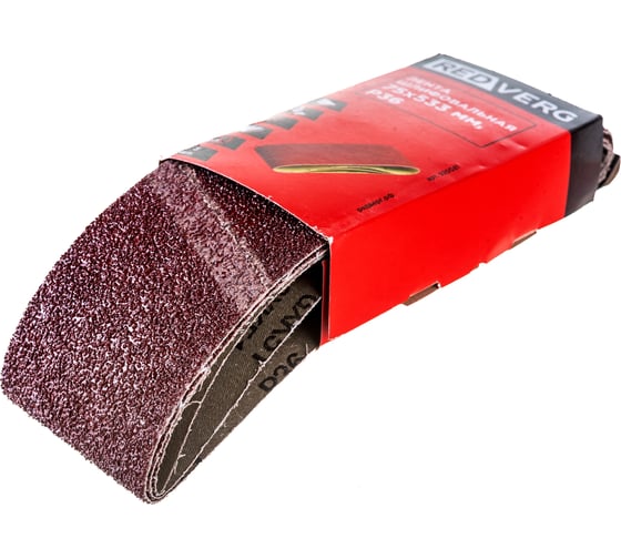 Изображение товара Лента шлифовальная (3 шт; 75х533 мм; Р36) REDVERG 6624246