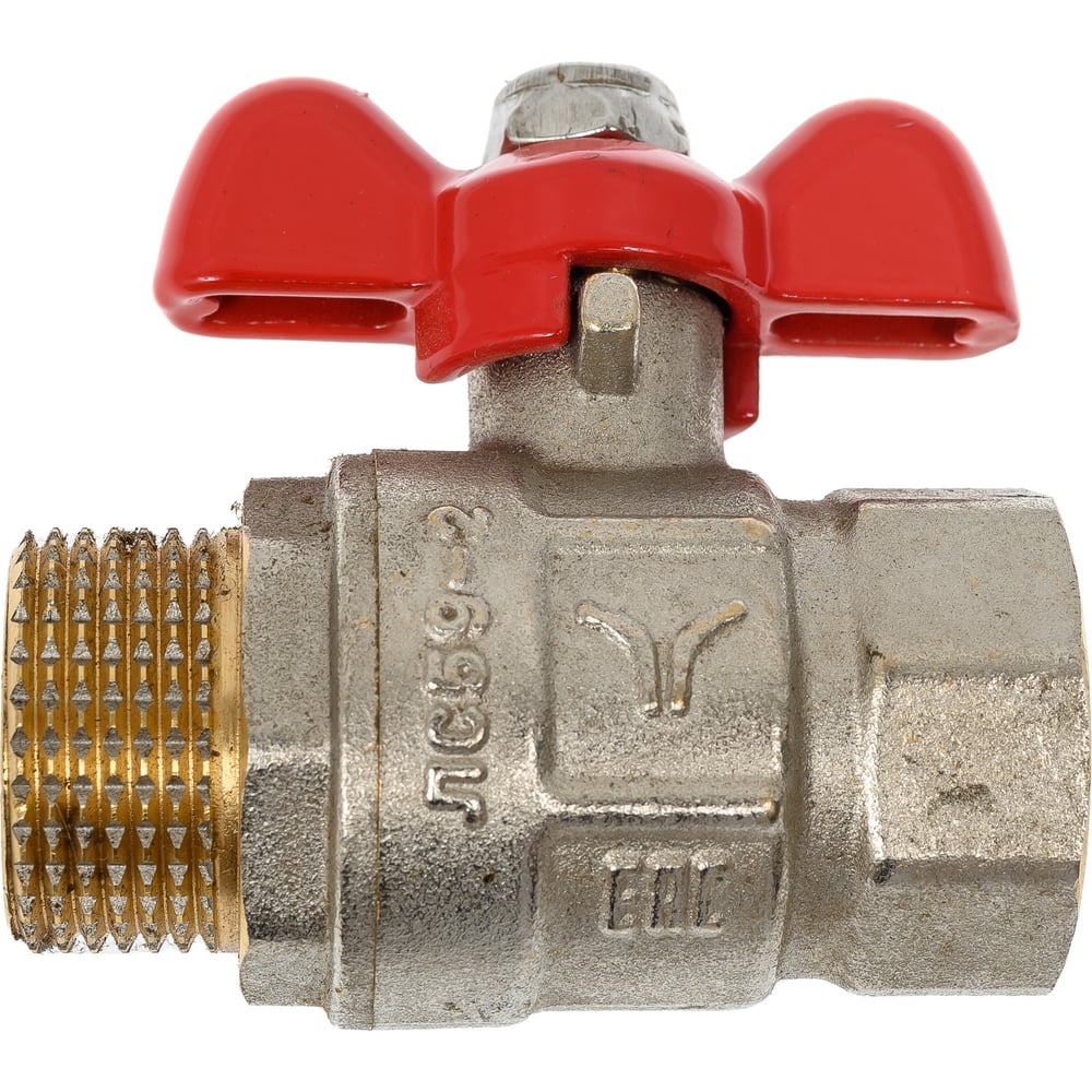 Изображение товара Полнопроходной шаровой кран PRO AQUA ручка бабочка, Н-В 3/4 FWB61-m20-f20x