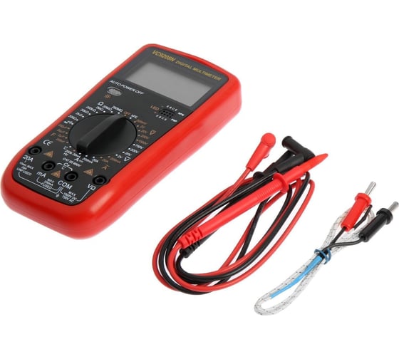 Изображение товара Мультиметр ТУНДРА VC9208N, ACV/DCV, ACA/DCA, 200-200MΩ, 200nF-200mF, -20-1000C, 200 kHz 2768107