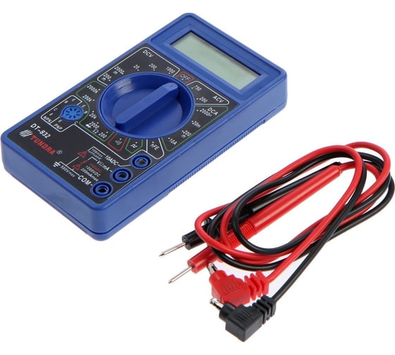 Изображение товара Мультиметр ТУНДРА DT-832, ACV/DCV, DCA, 200-2МΩ, прозвон. 1026050