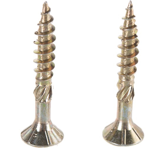 Изображение товара Шуруп Rusconnect CS 05035 с/нарез. д/дерева, потай, 5х35, 200 шт. Желтый цинк 310502