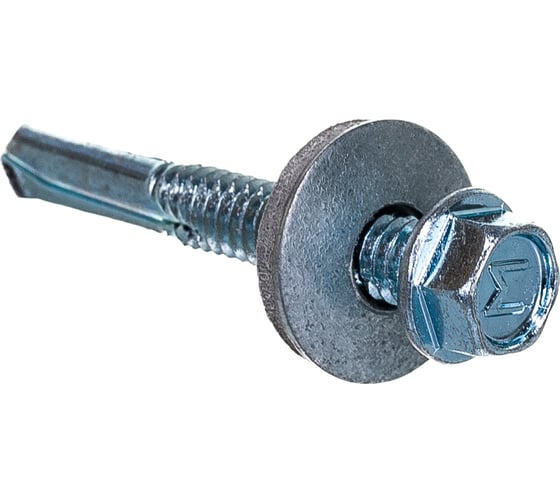 Изображение товара Шуруп Rusconnect CS 05060 с/нарез. д/дерева, потай, 5х60, 200 шт. Белый цинк 310506W