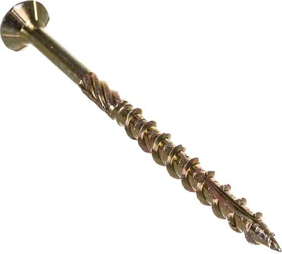 Изображение товара Шуруп Rusconnect CS 06090 с/нарез. д/дерева, потай, 6х90, 100 шт. Желтый цинк 310609