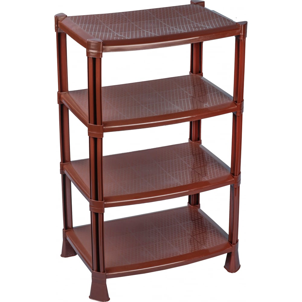Изображение товара Этажерка для обуви ЗПИ Альтернатива, 4 полки, венге, 830x510x350 мм