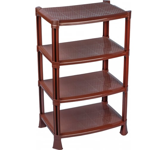 Изображение товара Этажерка для обуви ЗПИ «Альтернатива» 830x510x350 мм, 4-х секционная, венге М598