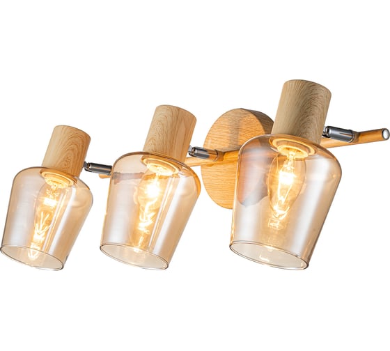 Изображение товара Настенно-потолочный светильник ESCADA E14*40W Wood 691/3P
