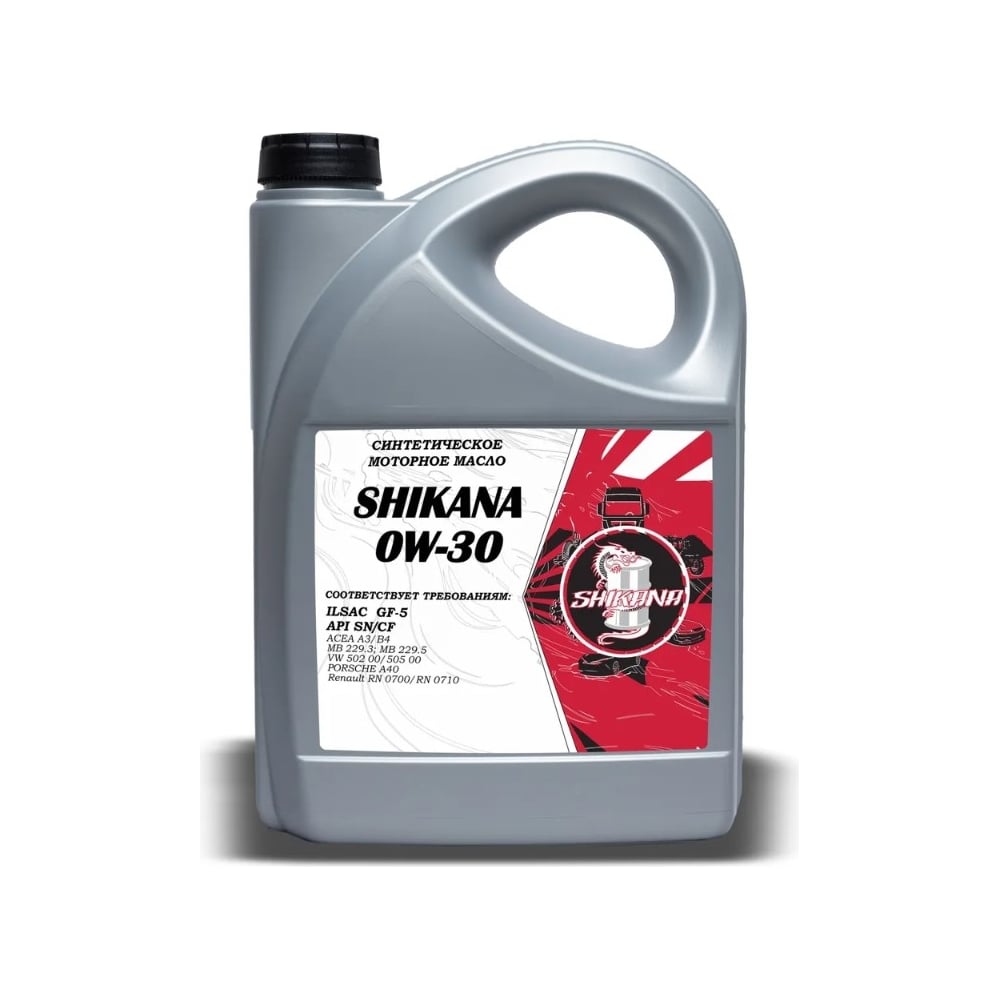 Изображение товара Моторное масло SHIKANA синтетическое 0W30 5 л для легковых дизельных автомобилей