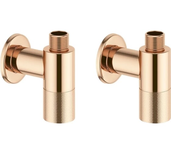 Изображение товара Латунные угловые запорные кран-вентили для подключения смесителя Wellsee Drainage System 182149001