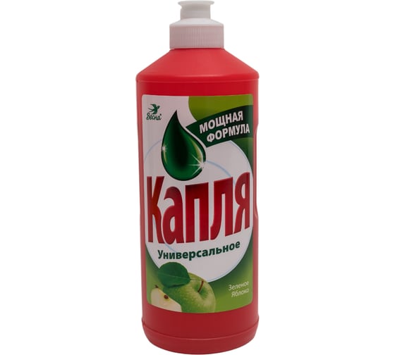 Изображение товара Жидкое моющее средство для посуды Капля Vox сода-эффект яблоко, 450 г 9081