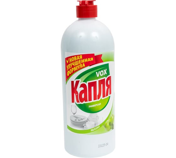 Изображение товара Средство для мытья посуды Капля Vox сода-эффект яблоко, 850 г 9079