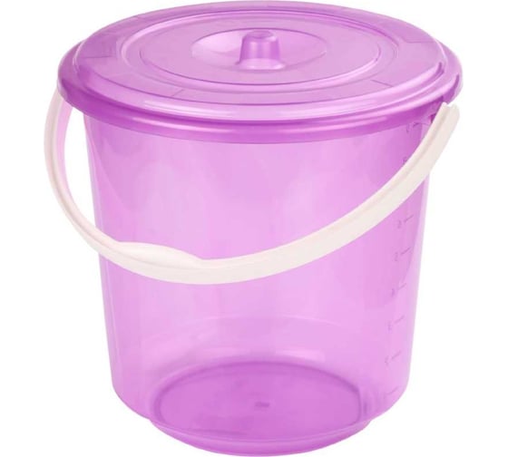 Изображение товара Ведро "Хозяюшка" 10л с крышкой ЗПИ «Альтернатива» М1213