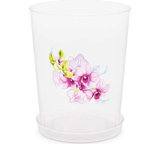 Изображение товара Цветочный горшок для орхидеи ЗПИ «Альтернатива» Декор 3.5 л, прозрачный М1606