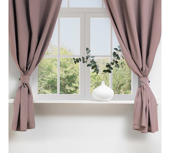 Изображение товара Комплект штор для кухни Этель Kitchen с подхватами, цвет сиреневый, 150x180 см - 2 шт 7865972
