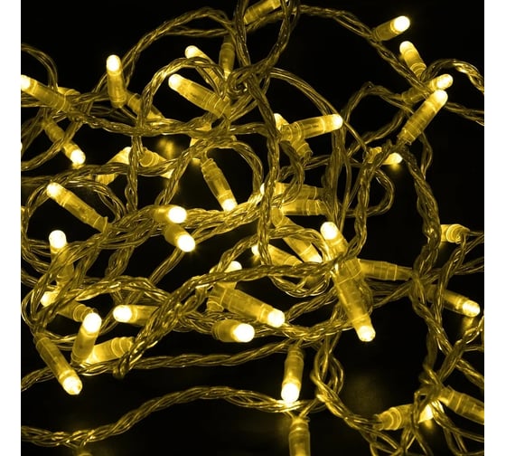 Изображение товара Светодиодная гирлянда NEON-NIGHT Нить 10м 100 LED жёлтый, без комплекта подключения 305-151