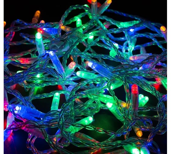 Изображение товара Гирлянда нить Neon-Night 10м, 100 LED мультиколор, прозрачный ПВХ, IP65, без комплекта подключения 305-189