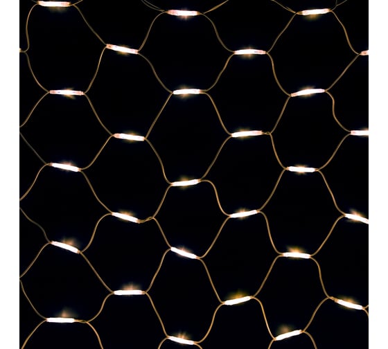 Изображение товара Светодиодная гирлянда NEON-NIGHT Сеть 2x3м 432 LED, на белом каучуковом проводе, белые 217-145