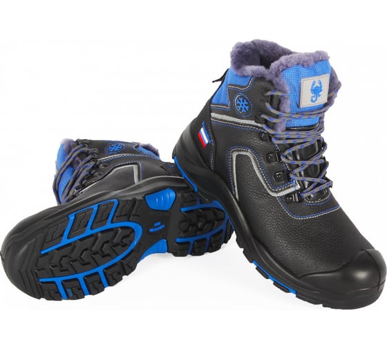 Изображение товара Зимние высокие ботинки Скорпион с ПК рабочие " Трекбот", натур. мех, черные, арт. 1801.1ПК, размер 42 1801.1ПК.42