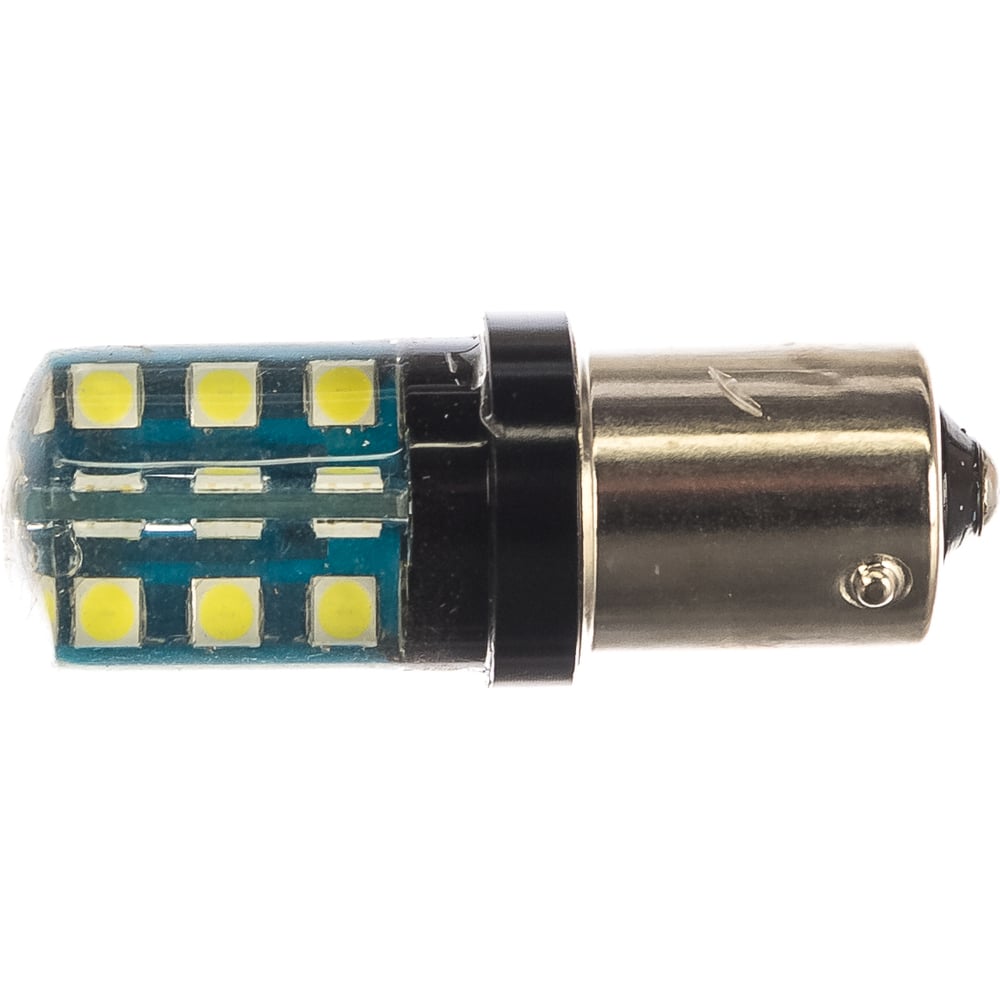 фото Автолампа диод s25 p21w 24 smd диода ba15s 1-контурная белая skyway s08201270