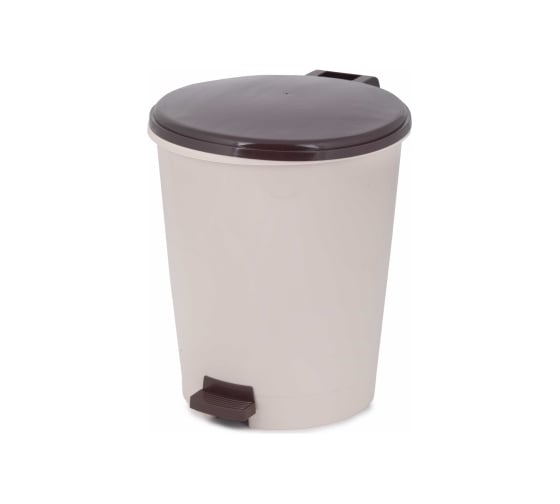 Изображение товара Ведро ЗПИ «Альтернатива» 12 л, с педалью, слоновая кость М6805