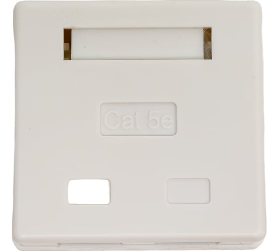 Изображение товара Настенная компьютерная розетка Ripo 2 порта, cat.5e (класс d), 100мгц, 2xrj45/8p8c, белая 003-500002