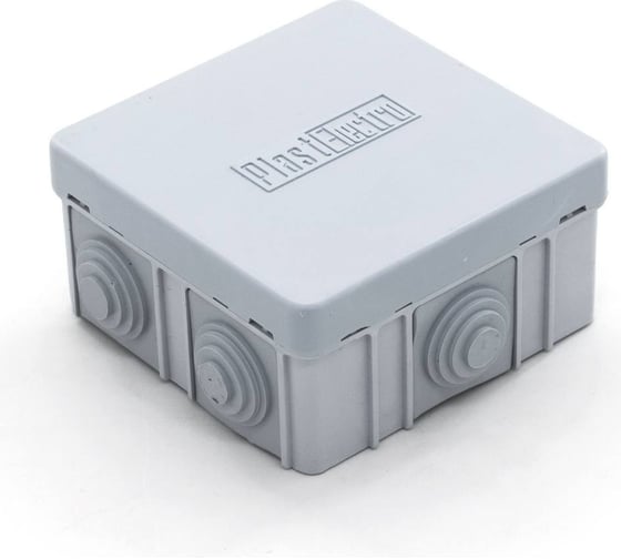 Изображение товара Разветвительная коробка для наружного монтажа Very полистирол, 6 вводов, IP54, 85x85x40мм, шт. 89-0-187