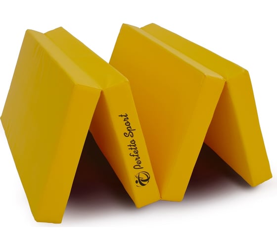 Изображение товара Складной мат № 5 Perfetto Sport 3 сложения, жёлтый СГ000003687