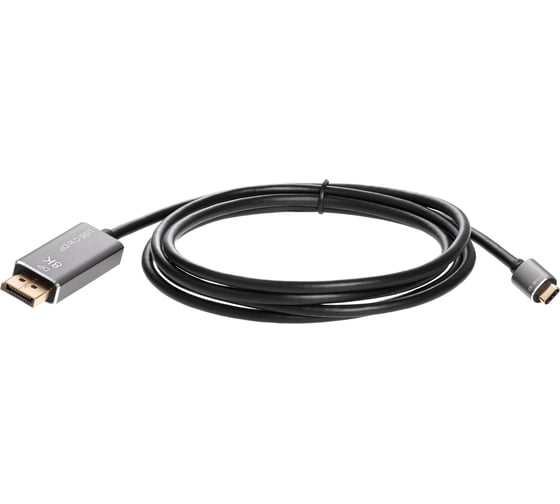 Изображение товара Кабель-адаптер VCOM usb type cm - displayport m 1.4v 8k 60hz 1.8m alum shell CU480MC-1.8M