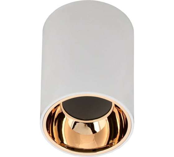 Изображение товара Накладной потолочный светильник IEK 4111 gu10, белый/золото, пластик LT-UPB0-4111-GU10-1-K22