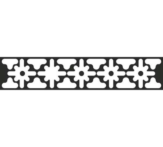 Изображение товара Набор наклеек SKYWAY Узор №1 светоотр. плоттер, 50х250, серебро, упак 1 шт S08105012