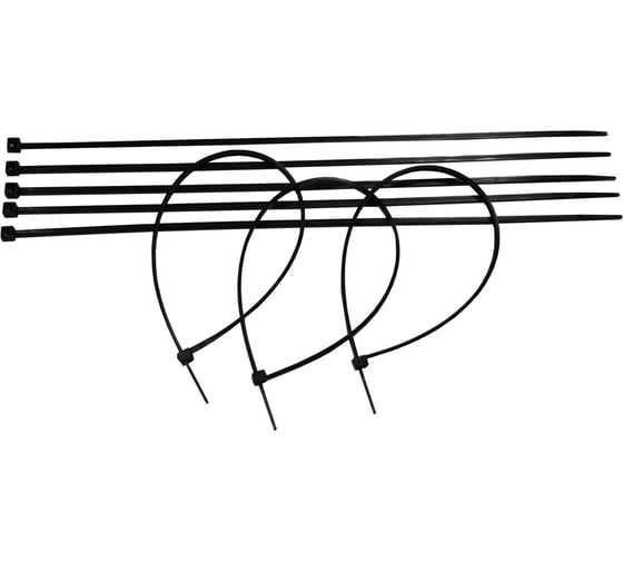 Изображение товара Хомут Урал ПАК нейлоновый 3х250 мм, черный, 100 шт. АЭ-91203250-100