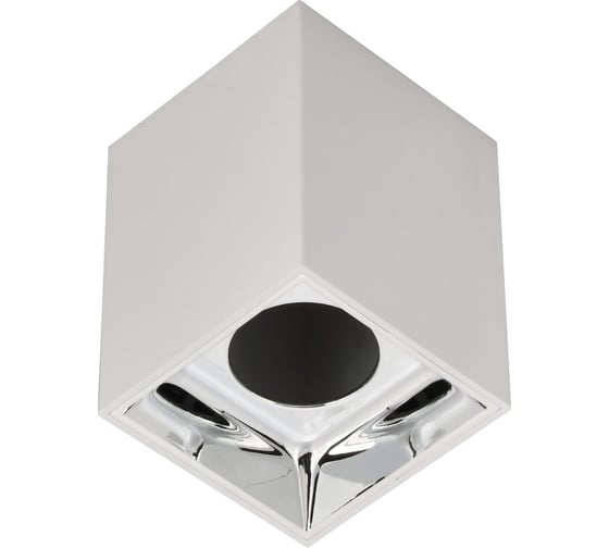 Изображение товара Накладной потолочный светильник IEK 4112 gu10, белый/хром, пластик LT-UPB0-4112-GU10-1-K23