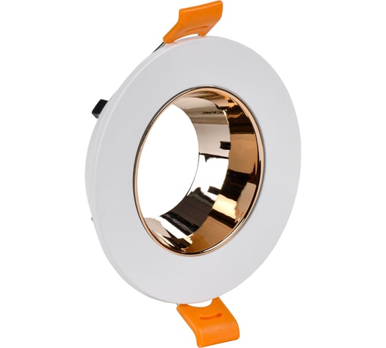 Изображение товара Встраиваемый поворотный светильник IEK 4106 gu10 белый/золото, пластик LT-UVB0-4106-GU10-1-K22