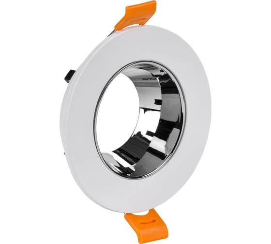 Изображение товара Встраиваемый поворотный светильник IEK 4106 gu10 белый/хром, пластик LT-UVB0-4106-GU10-1-K23