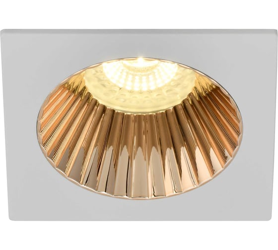 Изображение товара Встраиваемый поворотный светильник IEK 4109 gu10 белый/золото, пластик LT-UVB0-4109-GU10-1-K22