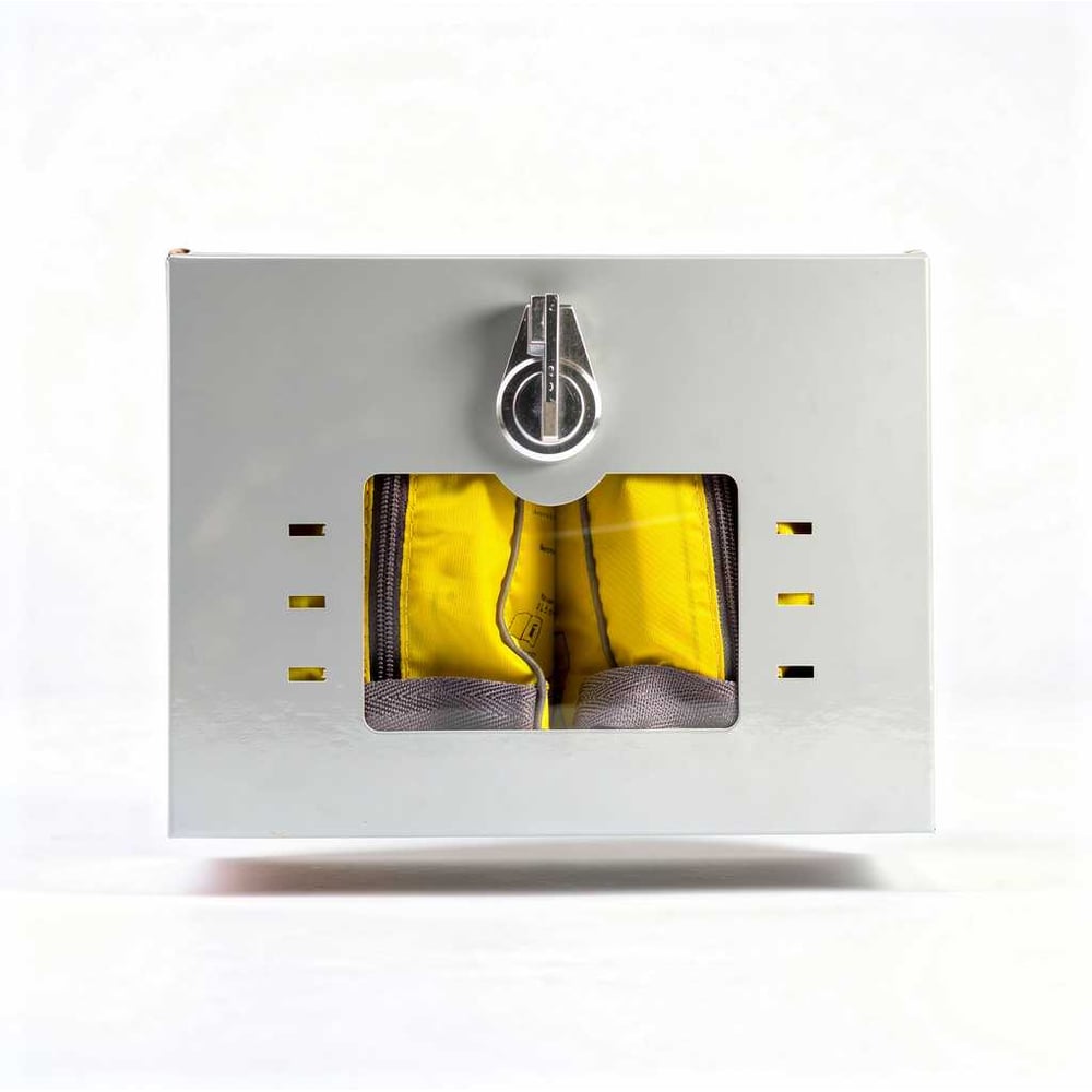 Изображение товара Контейнер для хранения самоспасателей УФМС-2 белый из стали