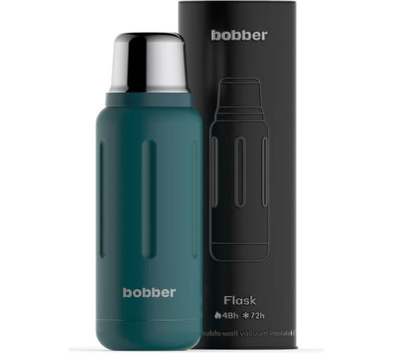 Изображение товара Вакуумный бытовой термос для напитков BOBBER 1 литр Flask-1000 Deep Teal