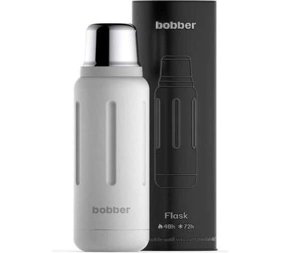 Изображение товара Вакуумный бытовой термос для напитков BOBBER 1 литр Flask-1000 Sand Grey