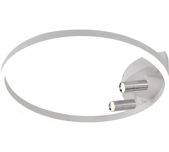 Изображение товара Потолочная светодиодная люстра Schaffner Ruolo 2780-500, цвет белый/хром. Люстра с пультом управления, освещение до 10 кв.м, мощность 62 Вт Ruolo 2780-500 WH+CR