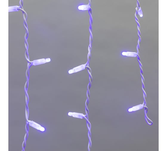 Изображение товара Гирлянда Бахрома Neon-Night постоянное свечение, 5.6х0.9 м, IP67, 240 LED синий, нужен блок питания 255-283