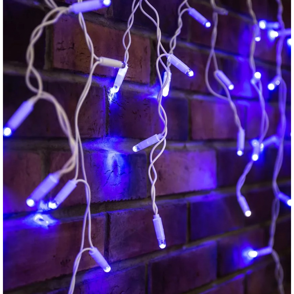 Светодиодная гирлянда Neon-Night гирлянда бахрома 5 x 0 9 м белая 220в 348 led провод прозрачный силикон ip65