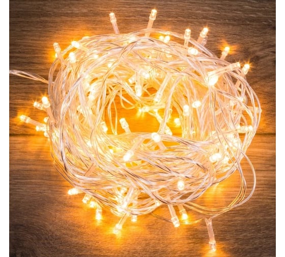 Изображение товара Гирлянда твинкл лайт Neon-Night 10м, 80LED тёплый белый, прозрачный провод 303-186