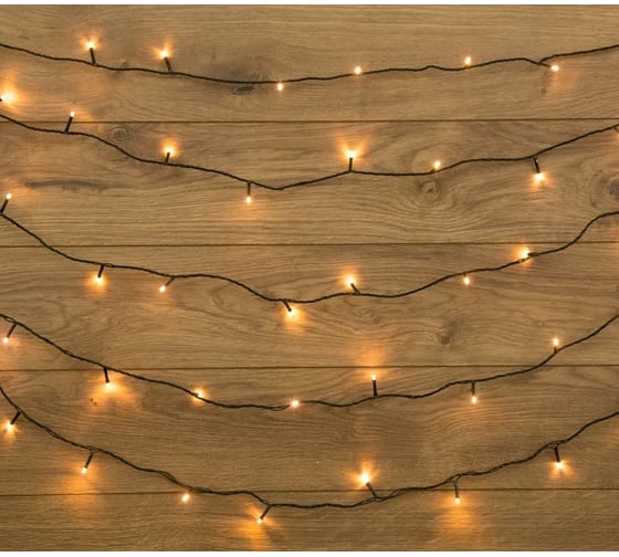 Изображение товара Светодиодная гирлянда-нить Neon-Night 8 режимов 20м 160 LED тёплый-белый 303-116