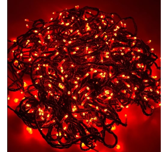 Изображение товара Гирлянда Клип лайт Neon-Night 24В, 3 нити по 20м, 399 LED красный, свечение с динамикой 323-302