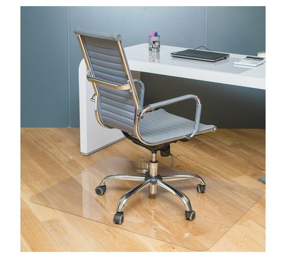 Изображение товара Защитный коврик для напольных покрытий BRABIX поликарбонат, 90х120 см, глянец, толщина 1 мм 604845