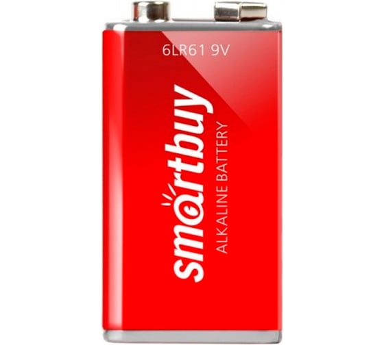 Изображение товара Батарейка Smartbuy алкалиновая, крона 6lr61/1b (12/240) SBBA-9V01B