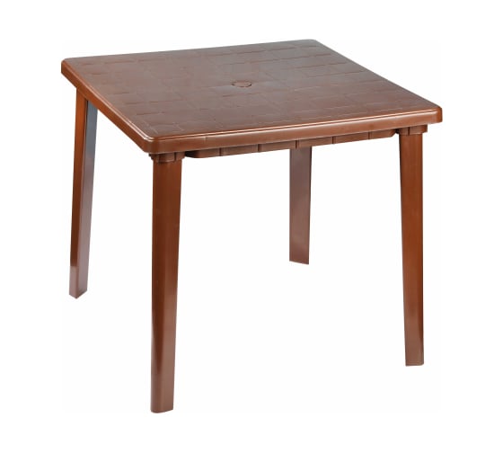 Изображение товара Стол ЗПИ «Альтернатива» 800x800x740 мм, квадратный, коричневый М8153