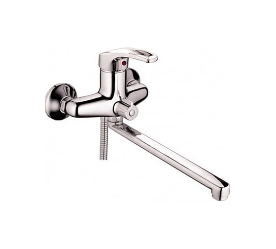 Изображение товара Универсальный одноручный смеситель Ligeya L2227 с плоским изливом 30F и переключателем для душа ТТ000014644