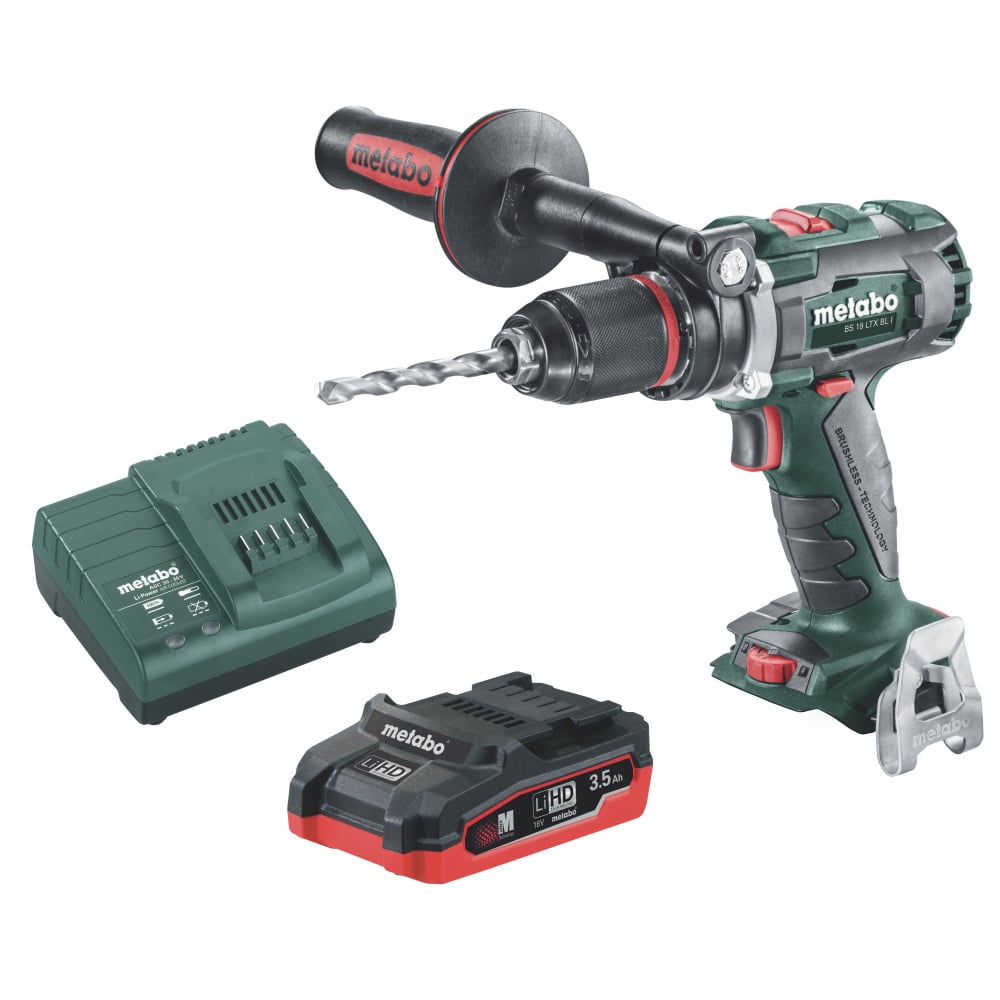 фото Аккумуляторный винтоверт metabo bs 18 ltx bl i 1х4 ач li power + зу asc 55 t03501